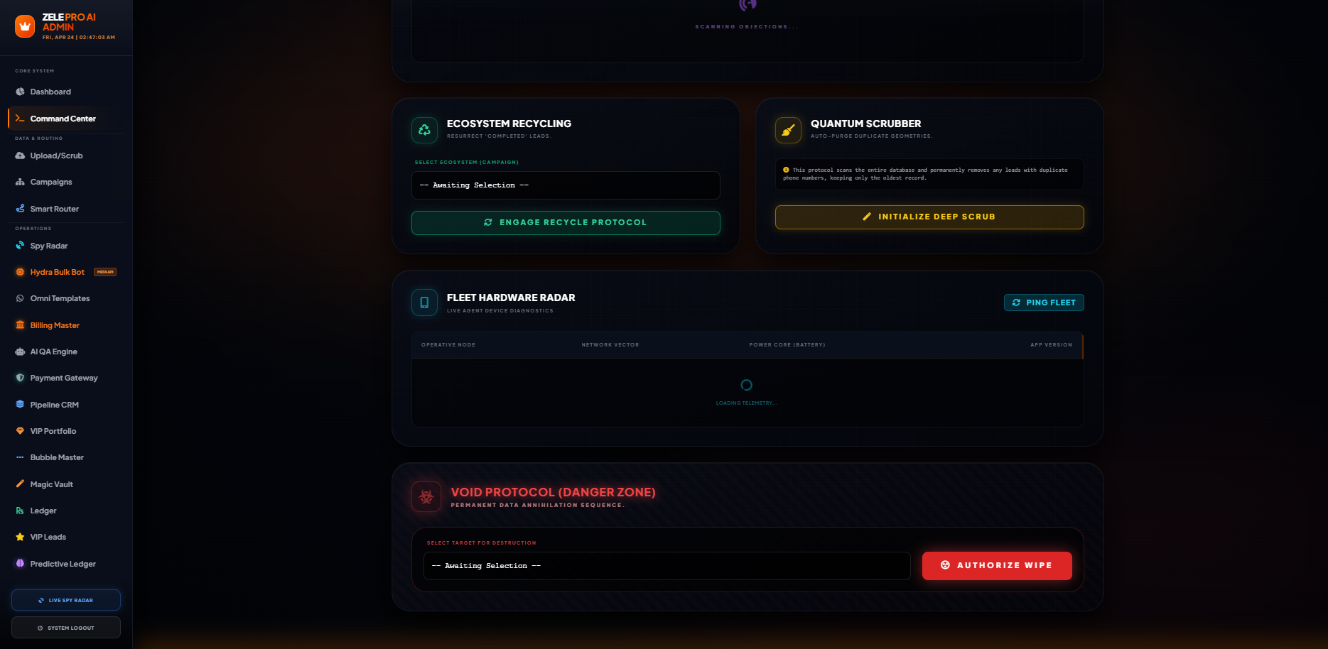Admin Settings